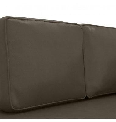  Poilsio sofa su pagalvėmis ir ilga pagalve, pilka, dirbtinė oda - Sofos, sofos-lovos - 6