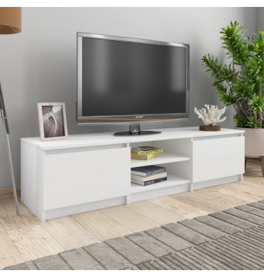  Televizoriaus spintelė, baltos spalvos, 140x40x35,5cm, MDP - TV spintelės - 1