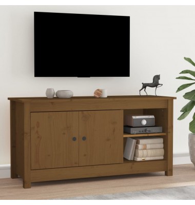  Televizoriaus spintelė, medaus ruda, 103x36,5x52cm, pušis - TV spintelės - 1