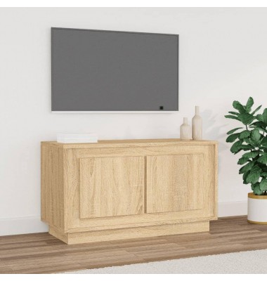  Televizoriaus spintelė, ąžuolo, 80x35x45cm, apdirbta mediena - TV spintelės - 1