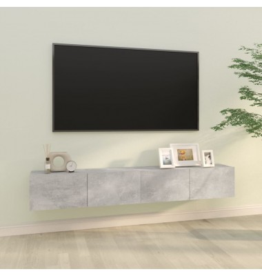  Televizoriaus spintelės, 2vnt., pilkos, 100x30x30cm, mediena - TV spintelės - 1