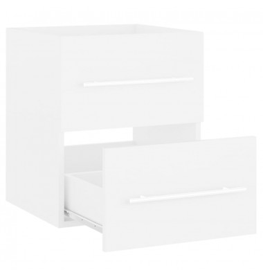  Spintelė praustuvui, baltos spalvos, 41x38,5x48cm, MDP - Vonios baldų komplektai - 5