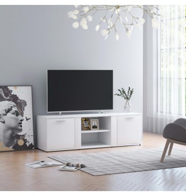  Televizoriaus spintelė, balta, 120x34x37cm, MDP - TV spintelės - 1
