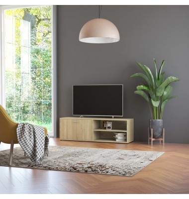  Televizoriaus spintelė, sonoma ąžuolo spalvos, 120x34x37cm, MDP - TV spintelės - 1