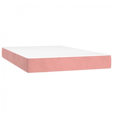  Spyruoklinis čiužinys, rožinės spalvos, 120x200x20 cm, aksomas - Čiužiniai - 2