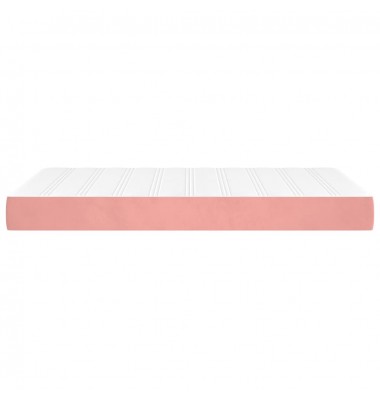  Spyruoklinis čiužinys, rožinės spalvos, 120x200x20 cm, aksomas - Čiužiniai - 4