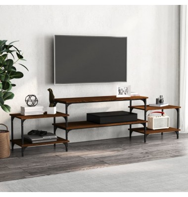  Televizoriaus spintelė, ruda ąžuolo, 197x35x52cm, mediena - TV spintelės - 1
