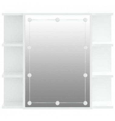  Veidrodinė spintelė su LED apšvietimu, balta, 70x16,5x60cm - Vonios spintelės, veidrodžiai - 8
