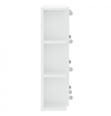  Veidrodinė spintelė su LED apšvietimu, balta, 70x16,5x60cm - Vonios spintelės, veidrodžiai - 9