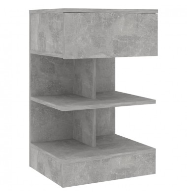  Naktinės spintelės, 2vnt., betono pilkos, 40x35x65cm, MDP - Naktinės spintelės - 5