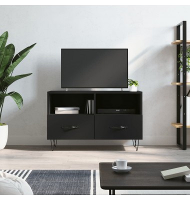  Televizoriaus spintelė, juodos spalvos, 80x36x50cm, mediena - TV spintelės - 1