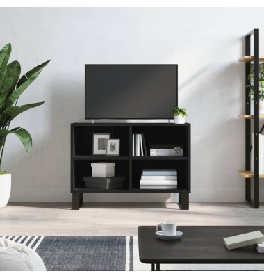 Televizoriaus spintelė, juoda, 69,5x30x50cm, apdirbta mediena - TV spintelės - 1