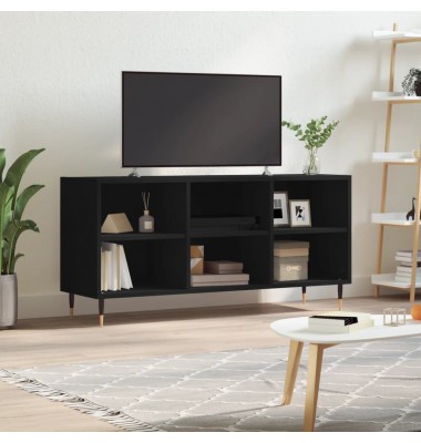  Televizoriaus spintelė, juoda, 103,5x30x50cm, apdirbta mediena - TV spintelės - 1