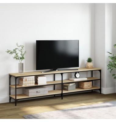  Televizoriaus spintelė, ąžuolo, 180x30x50cm, mediena ir metalas - TV spintelės - 1