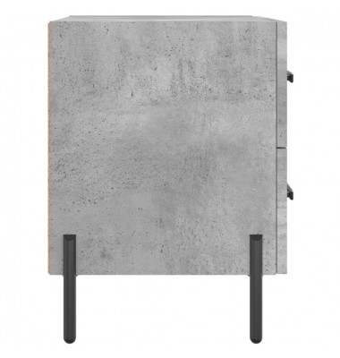  Naktinės spintelės, 2vnt., betono pilkos, 40x35x47,5cm, mediena - Naktinės spintelės - 7