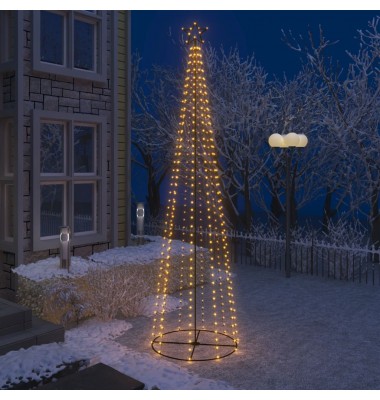  Kalėdų eglutė, 100x360cm, kūgio formos, 400 baltų LED lempučių - Kalėdinės eglutės - 1