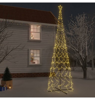  Kalėdų eglutė, 230x800cm, kūgio formos, 3000 šiltų baltų LED - Kalėdinės eglutės - 1