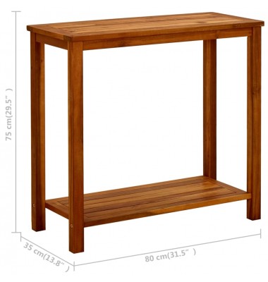  Konsolinis sodo staliukas, 80x35x75cm, akacijos masyvas - Lauko stalai, staliukai - 7