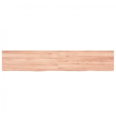  Sieninė lentyna, šviesiai ruda, 160x30x4 cm, ąžuolo masyvas - Pakabinamos lentynos, spintelės - 2