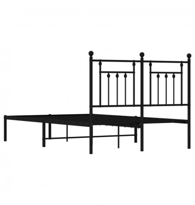 Metalinis lovos rėmas su galvūgaliu, juodos spalvos, 120x200cm - Lovos - 8