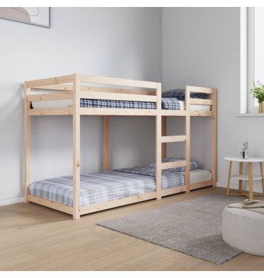 Dviaukštė lova, 75x190cm, pušies medienos masyvas - Lovos - 1