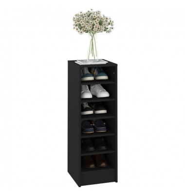  Spintelė batams, juodos spalvos, 31,5x35x90cm, MDP - Spintelės ir lentynos batams - 6