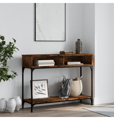  Kavos staliukas, dūminio ąžuolo, 100x30,5x75cm, mediena - Žurnaliniai staliukai - 1