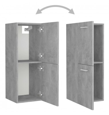  Vonios kambario spintelė, betono pilka, 30x30x80cm, MDP - Vonios baldų komplektai - 5