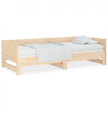 Ištraukiama lova, 2x(90x200)cm, pušies medienos masyvas - Lovos - 2