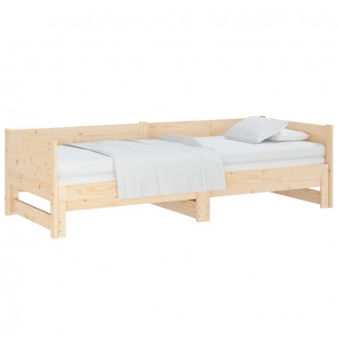  Ištraukiama lova, 2x(90x200)cm, pušies medienos masyvas - Lovos - 3