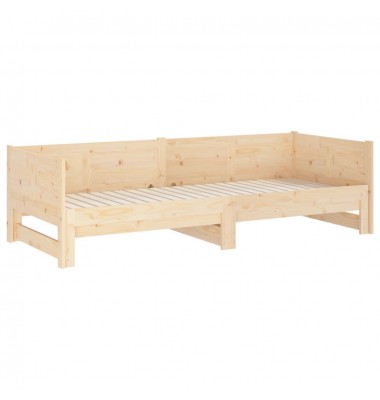  Ištraukiama lova, 2x(90x200)cm, pušies medienos masyvas - Lovos - 8