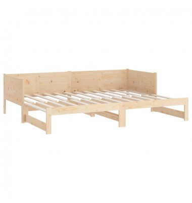  Ištraukiama lova, 2x(90x200)cm, pušies medienos masyvas - Lovos - 9