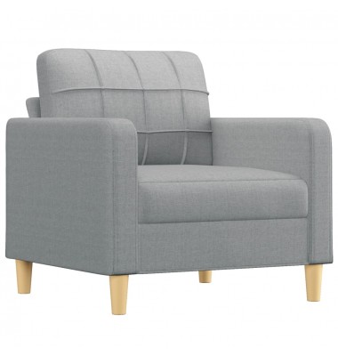  Krėslas, šviesiai pilkos spalvos, 60cm, audinys - Sofos, sofos-lovos - 2