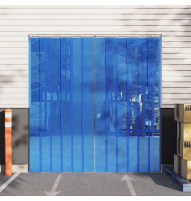  Durų užuolaida, mėlyna, 200mmx1,6mm, 10m, PVC - Užuolaidos - 1