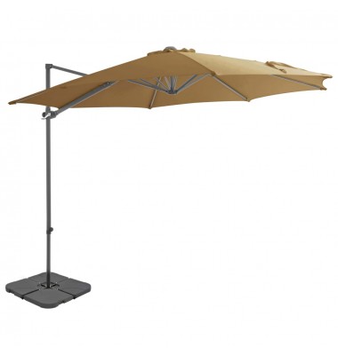  Lauko skėtis su nešiojamu pagrindu, taupe sp. - Lauko skėčiai, uždangos nuo saulės - 1