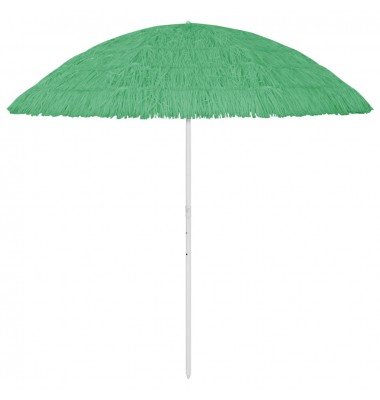  Paplūdimio skėtis, žalios spalvos, 300cm, havajietiško dizaino - Lauko skėčiai, uždangos nuo saulės - 1