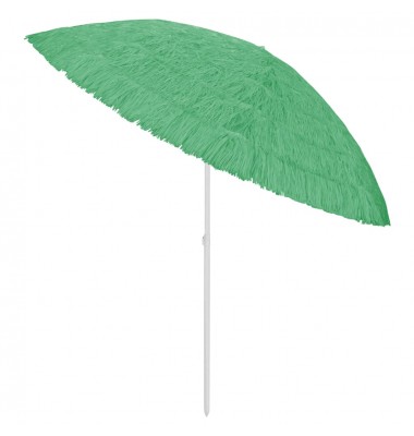  Paplūdimio skėtis, žalios spalvos, 300cm, havajietiško dizaino - Lauko skėčiai, uždangos nuo saulės - 3