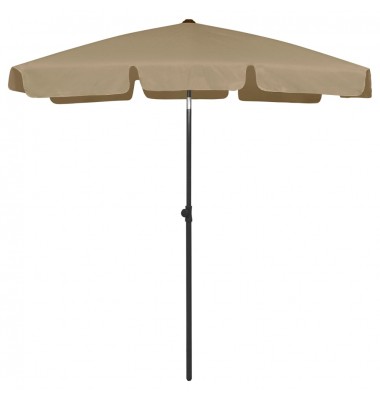  Paplūdimio skėtis, taupe spalvos, 180x120cm - Lauko skėčiai, uždangos nuo saulės - 1