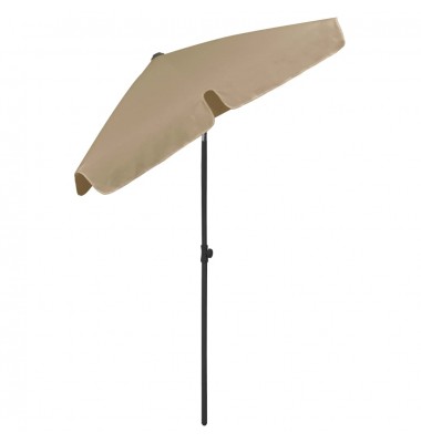  Paplūdimio skėtis, taupe spalvos, 180x120cm - Lauko skėčiai, uždangos nuo saulės - 4