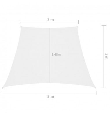  Uždanga nuo saulės, baltos spalvos, 3/5x4m, oksfordo audinys - Lauko skėčiai, uždangos nuo saulės - 6