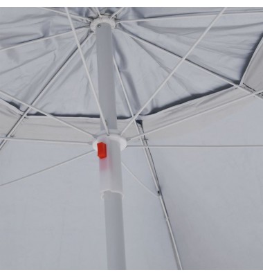  Paplūdimio skėtis su šoninėmis sienomis, antracito, 215cm - Lauko skėčiai, uždangos nuo saulės - 7