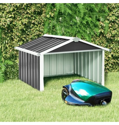  Sodo roboto vejapjovės garažas, antracito, 92x97x63cm, plienas - Lauko sandėliukai, nameliai, stoginės - 1