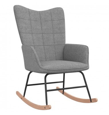  Supama kėdė, šviesiai pilkos spalvos, audinys - Supamos kėdės - 1