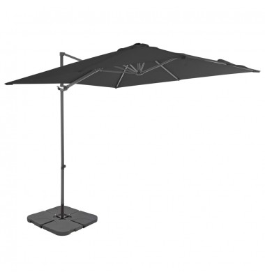  Lauko skėtis su nešiojamu pagrindu, antracito sp. - Lauko skėčiai, uždangos nuo saulės - 1