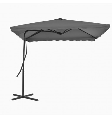  Lauko skėtis su plieniniu stulpu, antr. sp., 250x250 cm - Lauko skėčiai, uždangos nuo saulės - 1