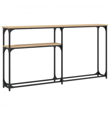  Konsolinis staliukas, ąžuolo, 145x22,5x75cm, apdirbta mediena - Žurnaliniai staliukai - 2