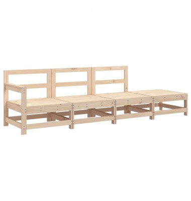  Sodo poilsio baldų komplektas, 4 dalių, pušies medienos masyvas - Moduliniai lauko baldai - 2