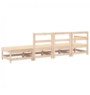  Sodo poilsio baldų komplektas, 4 dalių, pušies medienos masyvas - Moduliniai lauko baldai - 3