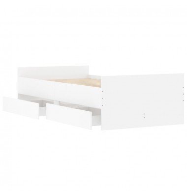  Lovos rėmas su stalčiais, baltas, 75x190cm, mažas vienvietis - Lovos - 5