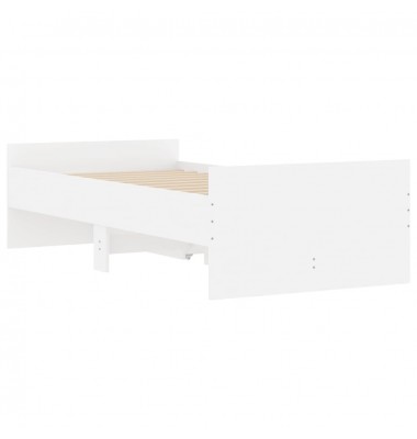  Lovos rėmas su stalčiais, baltas, 75x190cm, mažas vienvietis - Lovos - 8